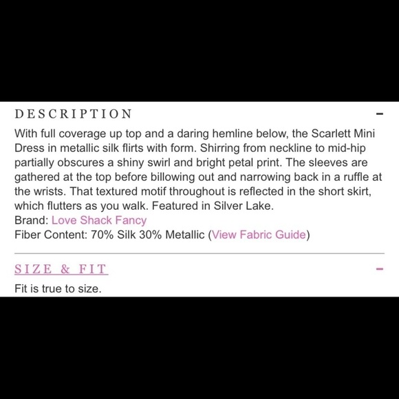 NWT LoveShackFancy Scarlett Mini Dress blue Gray sz Medium - Picture 16 of 16